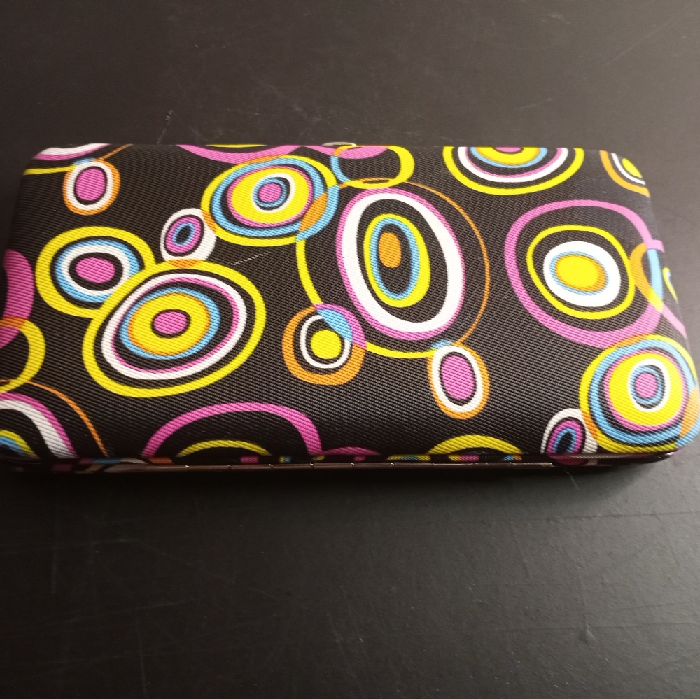 Multicolor Circles Pattern 7" Metropolitan Clutch… - image 1